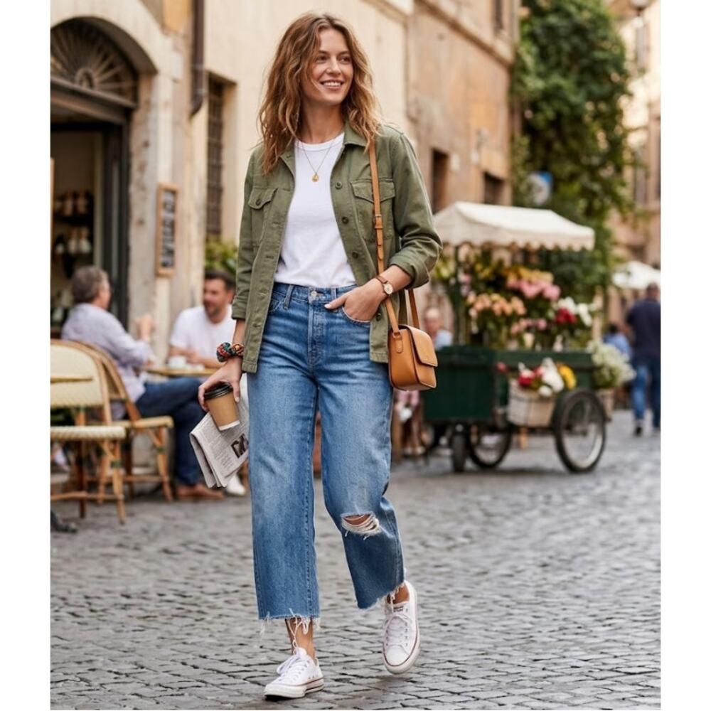 MOTHER SNACKS! The Half Eaten Fray All You Cannot Eat Jeans NWT 27